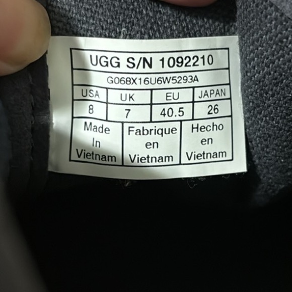 UGG Neumel Ripstop Chukka Boots Lace‎ up Shoes Blue Nylon Mens Size 8 - Picture 11 of 11